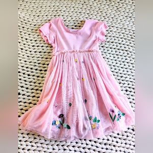 Pink dress Hanna Anderson, size 6-7